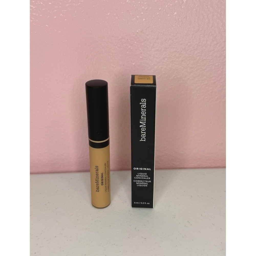 BareMinerals Original Liquid Mineral Concealer Light 2N 6ml 0.2oz New in Box